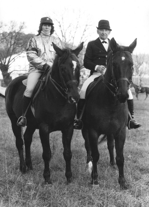 Liudas Navickas with his daughter in law Viktorija Navickiene